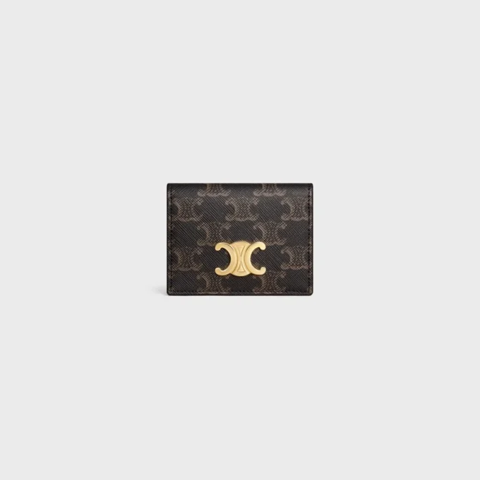 Tarjetero plegable Triomphe Canvas en lona Triomphe Tarjetero plegable Triomphe Canvas en lona Triomphe