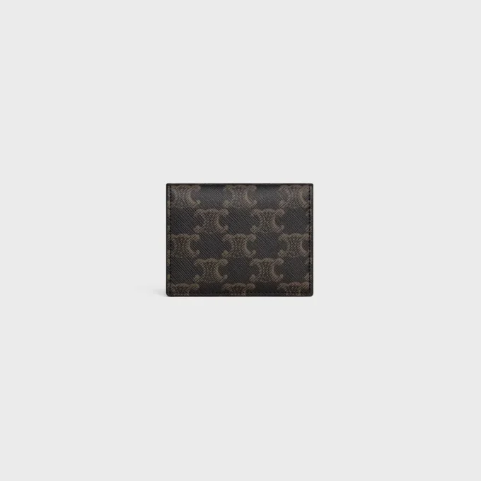 Tarjetero plegable Triomphe Canvas en lona Triomphe Tarjetero plegable Triomphe Canvas en lona Triomphe