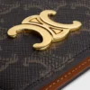 Tarjetero plegable Triomphe Canvas en lona Triomphe Tarjetero plegable Triomphe Canvas en lona Triomphe