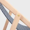 Tumbona de madera y tejido jacquard Tumbona de madera y tejido jacquard