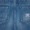Vaqueros acampanados 002 en denim de algodón ligero Vaqueros acampanados 002 en denim de algodón ligero
