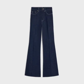 Vaqueros acampanados 003 en denim índigo ligero