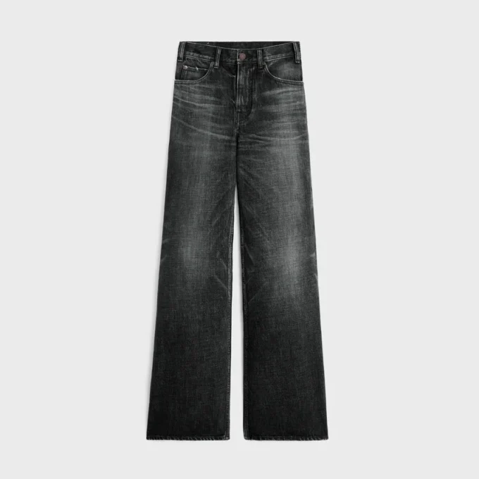Vaqueros acampanados de estilo surf en denim Black Ice Rinse Vaqueros acampanados de estilo surf en denim Black Ice Rinse