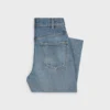 Vaqueros acampanados Dylan con firma en denim de algodón Vaqueros acampanados Dylan con firma en denim de algodón