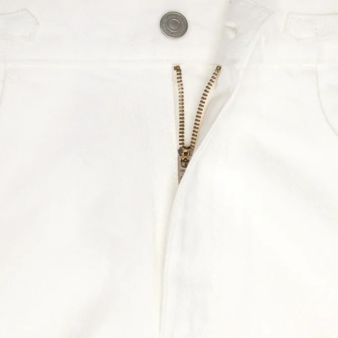 Vaqueros acampanados Jane en denim lavado blanco óptico Vaqueros acampanados Jane en denim lavado blanco óptico