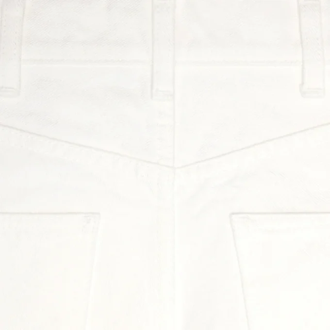 Vaqueros acampanados Jane en denim lavado blanco óptico Vaqueros acampanados Jane en denim lavado blanco óptico