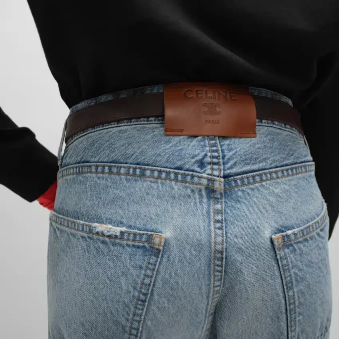 Vaqueros boyfriend 001 en denim de algodón Vaqueros boyfriend 001 en denim de algodón