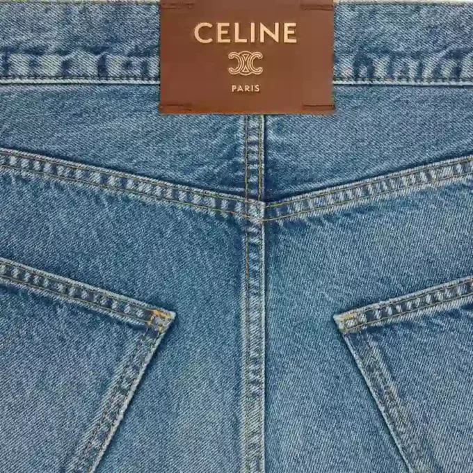 Vaqueros boyfriend bordados 001 en denim de algodón Vaqueros boyfriend bordados 001 en denim de algodón