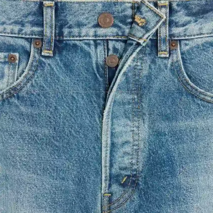 Vaqueros boyfriend bordados 001 en denim de algodón Vaqueros boyfriend bordados 001 en denim de algodón