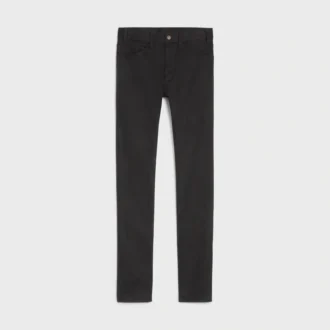 Vaqueros pitillo en denim negro puro vintage