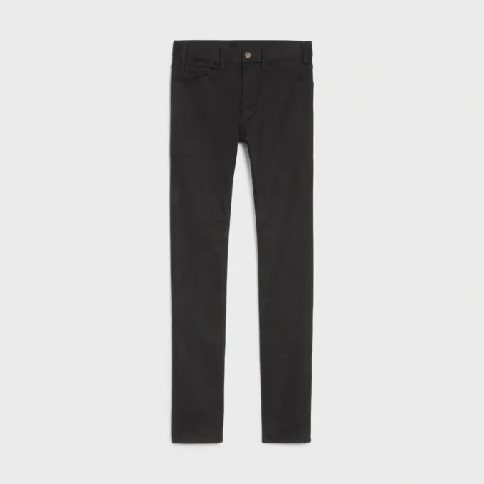 Vaqueros pitillo en denim negro puro vintage