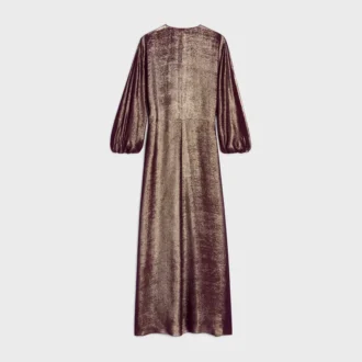 Vestido caftán de seda Lama