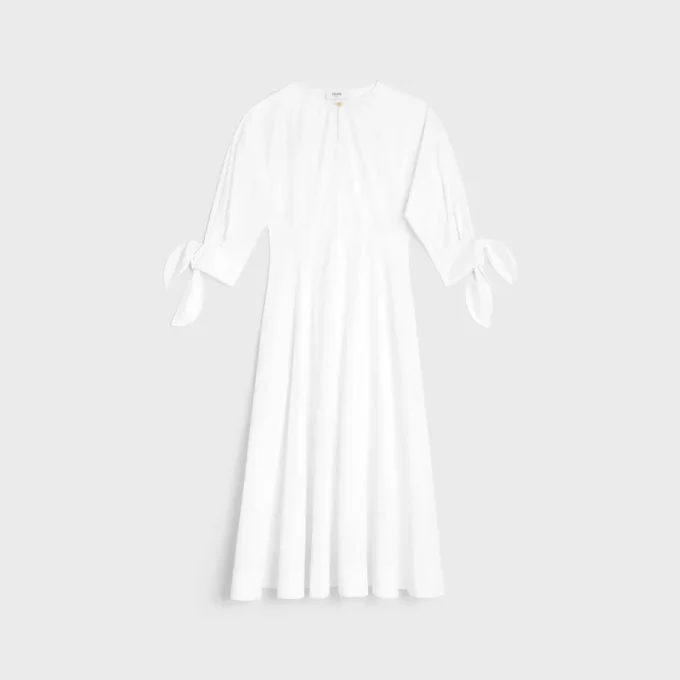 Vestido de popelín de algodón