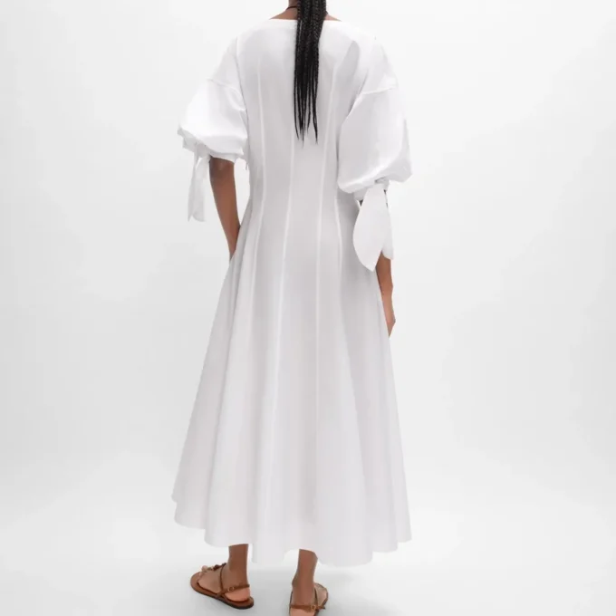 Vestido de popelín de algodón
