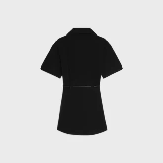 Vestido de sarga de algodón y seda Vestido de sarga de algodón y seda