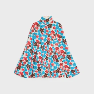 Vestido midi en jacquard de poliamida
