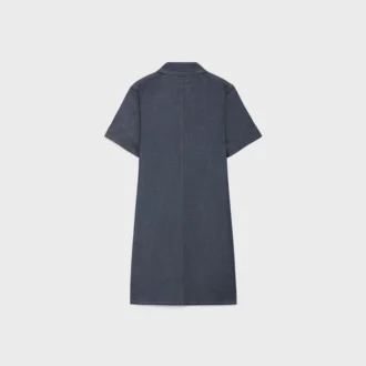 Vestido mini de denim lavado al natural