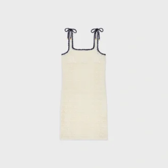 Vestido mini Triomphe de algodón de ganchillo