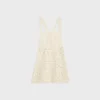 Vestido mini Triomphe de algodón de ganchillo Vestido mini Triomphe de algodón de ganchillo