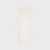 Vestido polo midi de algodón de ganchillo Vestido polo midi de algodón de ganchillo