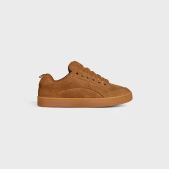 Zapatillas bajas con cordones CELINE Huntington en piel de becerro anteada y malla