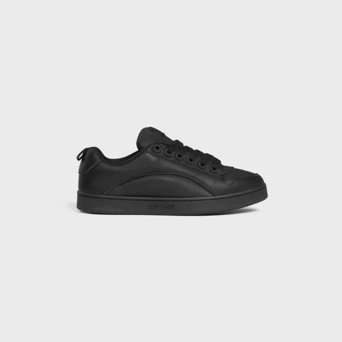 Zapatillas bajas con cordones CELINE Huntington en piel ablandada y malla