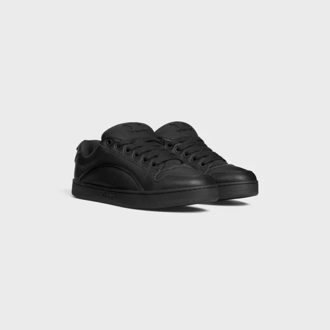 Zapatillas bajas con cordones CELINE Huntington en piel ablandada y malla