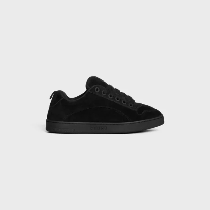Zapatillas bajas con cordones CELINE Huntington en piel de becerro anteada y malla Zapatillas bajas con cordones CELINE Huntington en piel de becerro anteada y malla