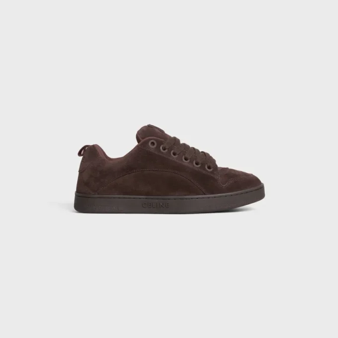 Zapatillas bajas con cordones CELINE Huntington en piel de becerro anteada y malla Zapatillas bajas con cordones CELINE Huntington en piel de becerro anteada y malla