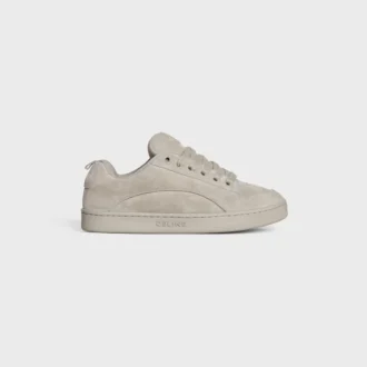 Zapatillas bajas con cordones CELINE Huntington en piel de becerro anteada y malla