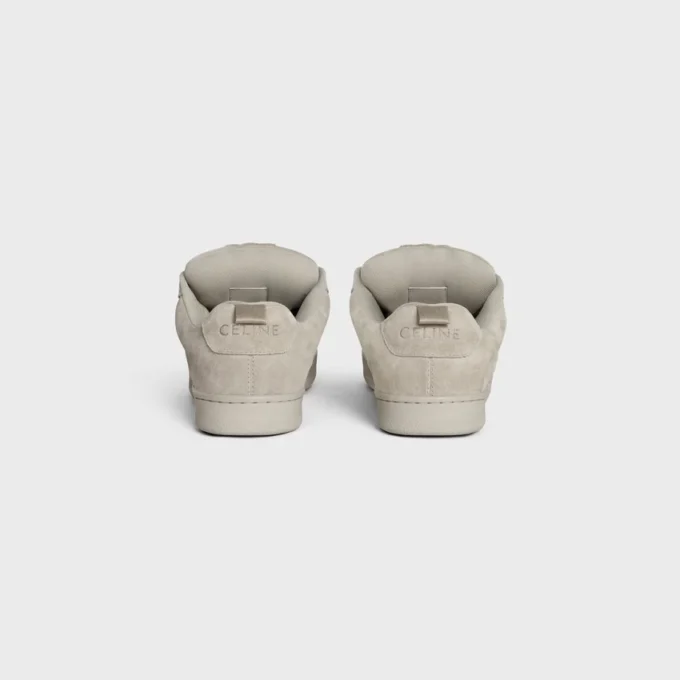 Zapatillas bajas con cordones CELINE Huntington en piel de becerro anteada y malla