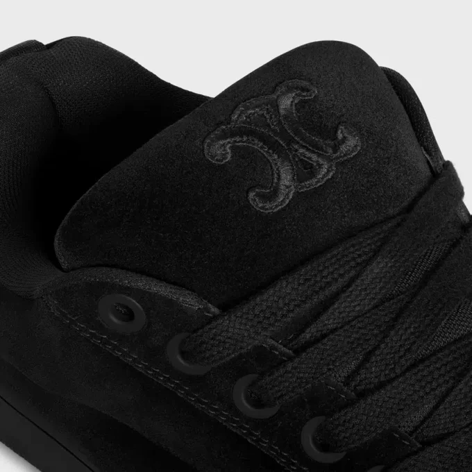 Zapatillas bajas con cordones CELINE Huntington en piel de becerro anteada y malla Zapatillas bajas con cordones CELINE Huntington en piel de becerro anteada y malla