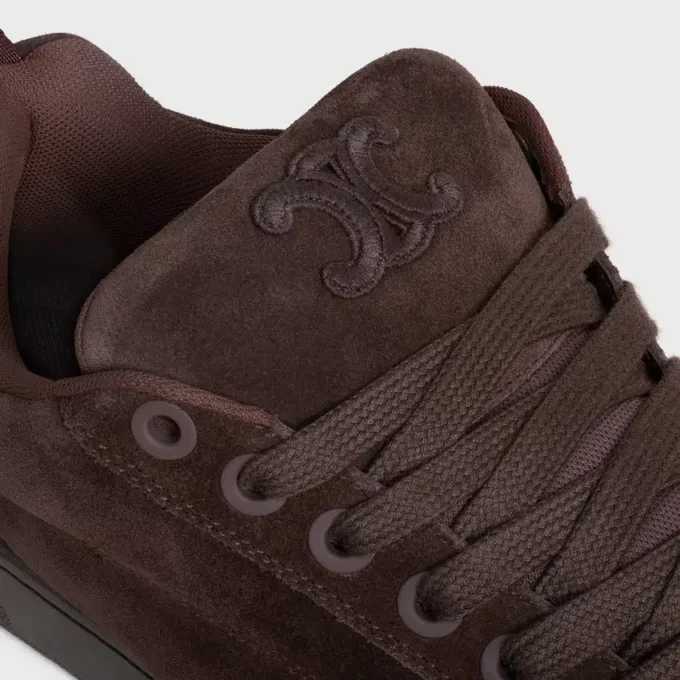 Zapatillas bajas con cordones CELINE Huntington en piel de becerro anteada y malla Zapatillas bajas con cordones CELINE Huntington en piel de becerro anteada y malla