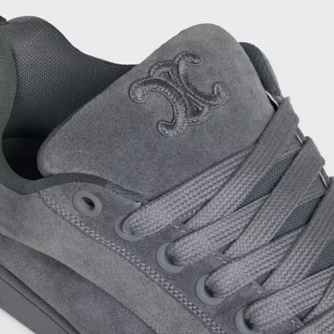 Zapatillas bajas con cordones CELINE Huntington en piel de becerro anteada y malla Zapatillas bajas con cordones CELINE Huntington en piel de becerro anteada y malla