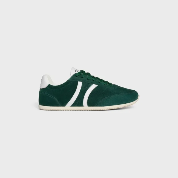 Zapatillas bajas con cordones CELINE Jogger con el motivo Triomphe en piel de becerro ante y piel de becerro Zapatillas bajas con cordones CELINE Jogger con el motivo Triomphe en piel de becerro ante y piel de becerro
