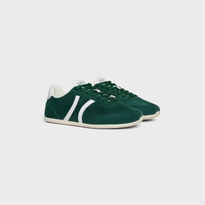 Zapatillas bajas con cordones CELINE Jogger con el motivo Triomphe en piel de becerro ante y piel de becerro Zapatillas bajas con cordones CELINE Jogger con el motivo Triomphe en piel de becerro ante y piel de becerro