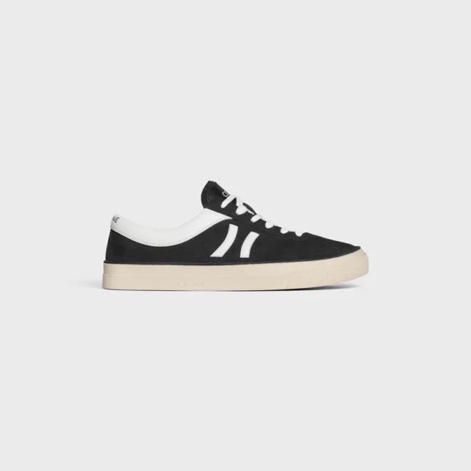 Zapatillas bajas con cordones CELINE Sunset en ante de becerro y piel de becerro Zapatillas bajas con cordones CELINE Sunset en ante de becerro y piel de becerro