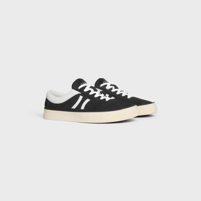 Zapatillas bajas con cordones CELINE Sunset en ante de becerro y piel de becerro Zapatillas bajas con cordones CELINE Sunset en ante de becerro y piel de becerro