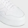 Zapatillas Block con suela de cuña en piel de becerro
