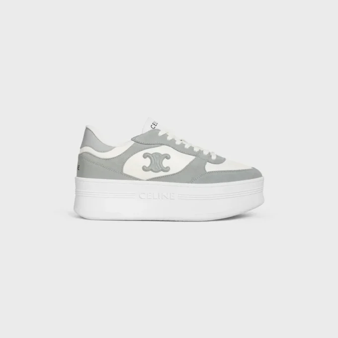 Zapatillas Block en piel de becerro y ante