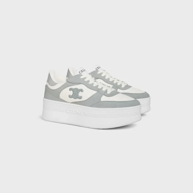 Zapatillas Block en piel de becerro y ante