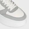 Zapatillas Block en piel de becerro y ante