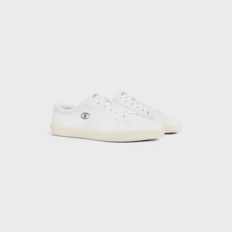 Zapatillas CELINE Lou de cordones con el motivo Triomphe en piel de cordero