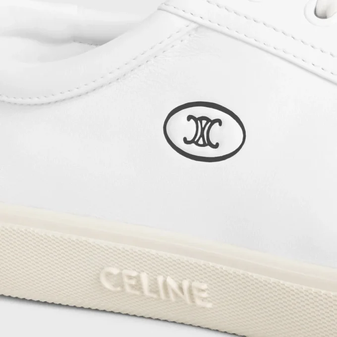 Zapatillas CELINE Lou de cordones con el motivo Triomphe en piel de cordero