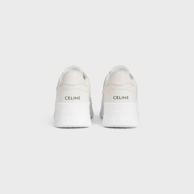 Zapatillas con cuña en piel de becerro
