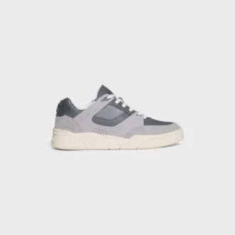 Zapatillas deportivas CELINE Trainer Ct-09 de cordones bajas en ante de piel de becerro, piel de becerro y malla Zapatillas deportivas CELINE Trainer Ct-09 de cordones bajas en ante de piel de becerro, piel de becerro y malla