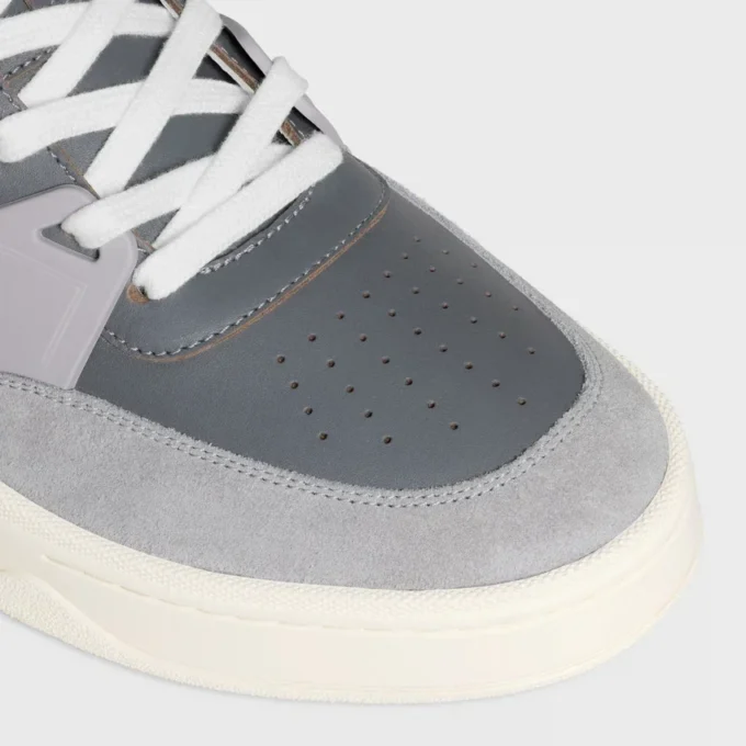 Zapatillas deportivas CELINE Trainer Ct-09 de cordones bajas en ante de piel de becerro, piel de becerro y malla Zapatillas deportivas CELINE Trainer Ct-09 de cordones bajas en ante de piel de becerro, piel de becerro y malla