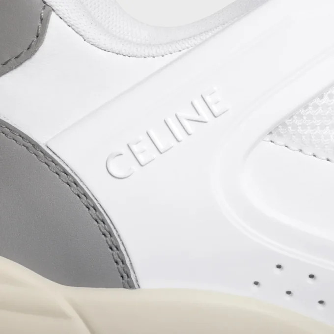 Zapatillas deportivas con cordones CELINE Trainer Ct-09 de piel de becerro y malla Zapatillas deportivas con cordones CELINE Trainer Ct-09 de piel de becerro y malla