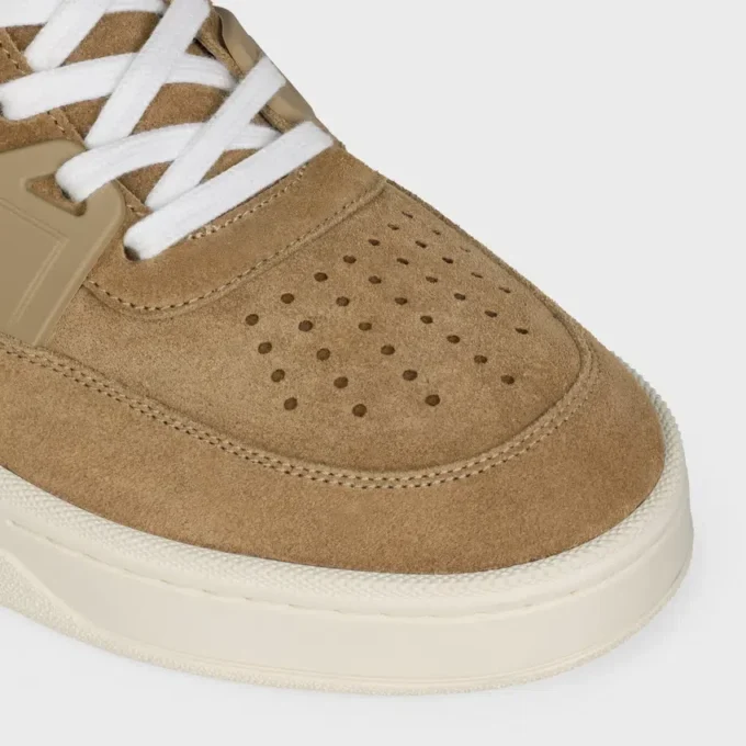 Zapatillas deportivas de cordones bajas CELINE Trainer Ct-09 en piel de becerro de ante y malla Zapatillas deportivas de cordones bajas CELINE Trainer Ct-09 en piel de becerro de ante y malla