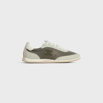 Zapatillas Racer de nailon, ante y piel de becerro